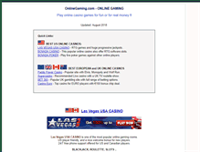 Tablet Screenshot of onlinegaming.com